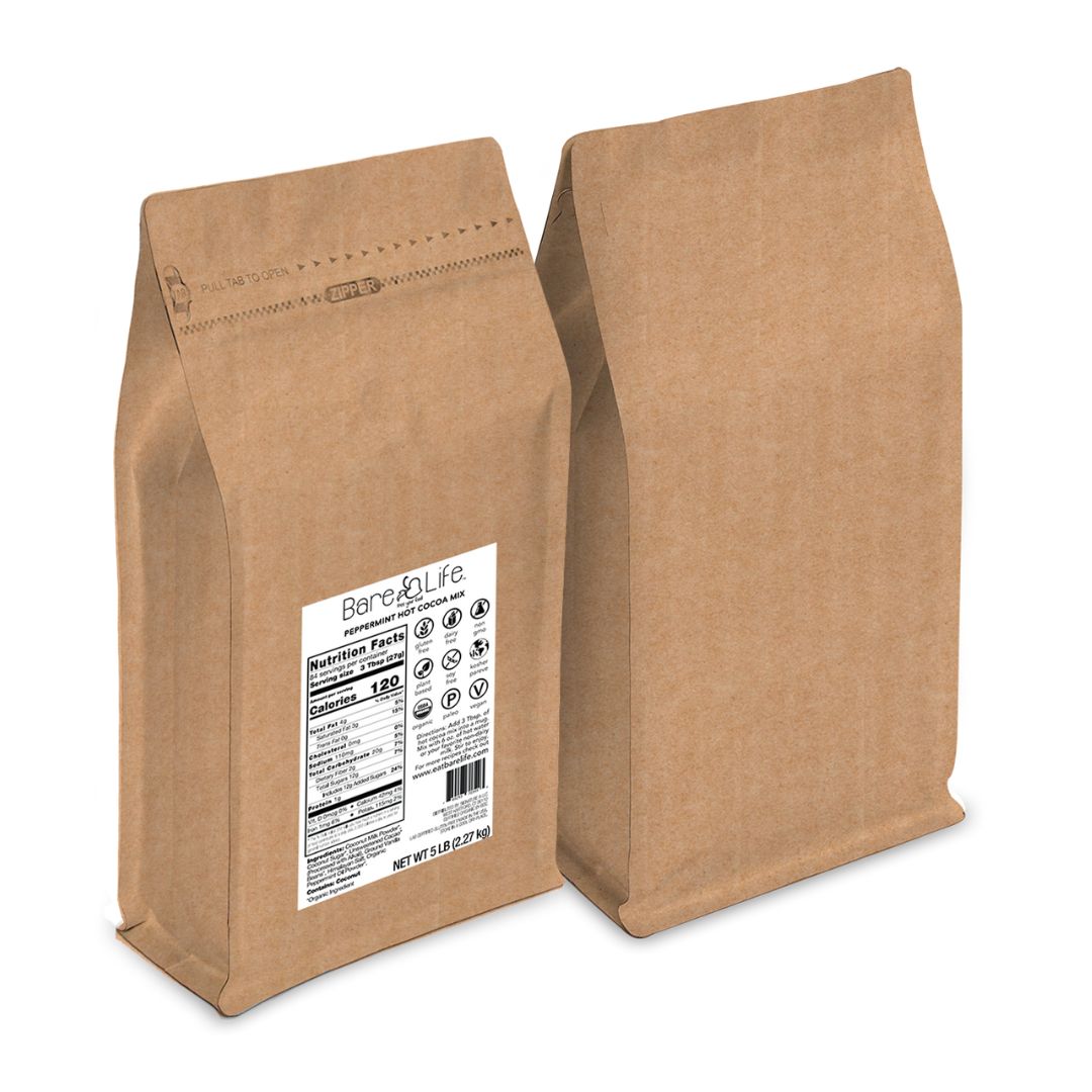 Organic, Dairy Free Peppermint Hot Cocoa Mix | 5lb Bulk Bag